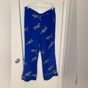 Equipment Joselyn Silk Pants- Dazzling Blue